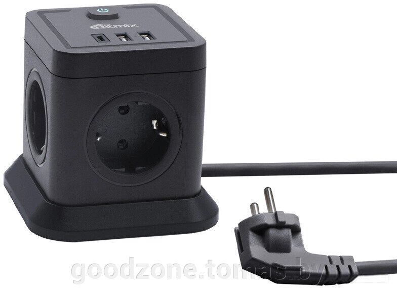 Сетевой фильтр Ritmix RM-242C (черный) от компании Интернет-магазин «Goodzone. by» - фото 1