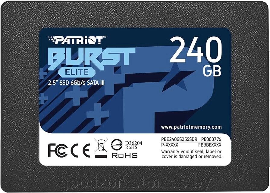 SSD Patriot Burst Elite 240GB PBE240GS25SSDR от компании Интернет-магазин «Goodzone. by» - фото 1