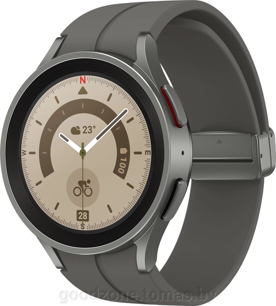 Умные часы Samsung Galaxy Watch 5 Pro 45 мм (серый титан) от компании Интернет-магазин «Goodzone. by» - фото 1