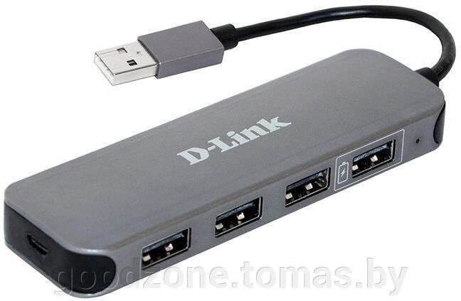 USB-хаб D-Link DUB-H4-E1A от компании Интернет-магазин «Goodzone. by» - фото 1