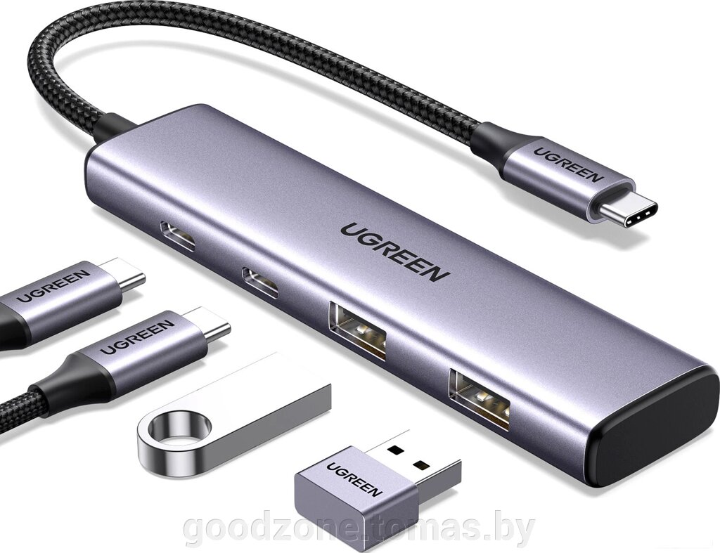 USB-хаб Ugreen CM473 15395 от компании Интернет-магазин «Goodzone. by» - фото 1