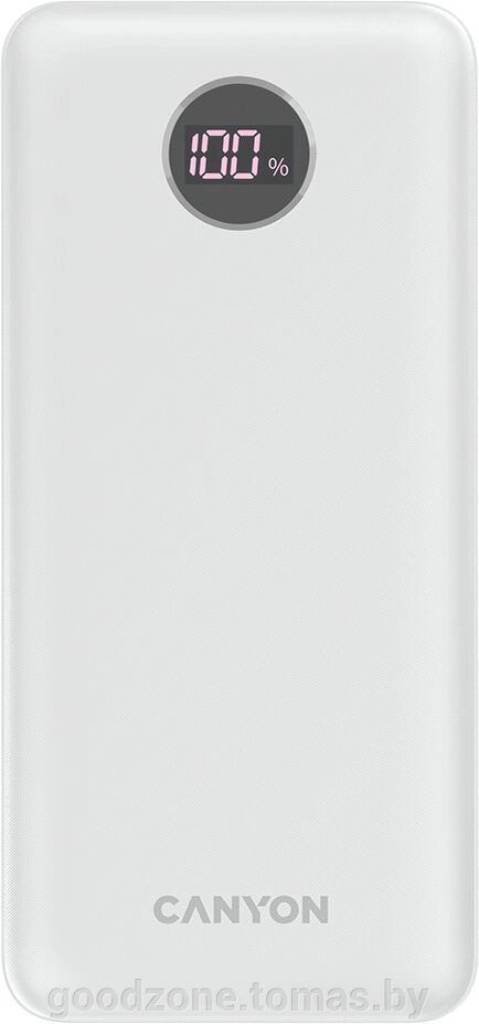 Внешний аккумулятор Canyon PB-2002 20000mAh (белый) от компании Интернет-магазин «Goodzone. by» - фото 1