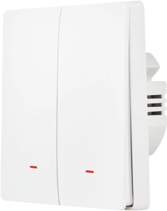 Выключатель Hommyn zigbee 2 клавиши SWZBNN02W (без нейтрали)