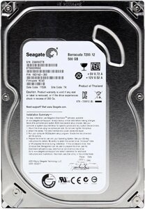 Жесткий диск Seagate Barracuda 7200.12 500GB ST500DM002 (восстановленный производителем)