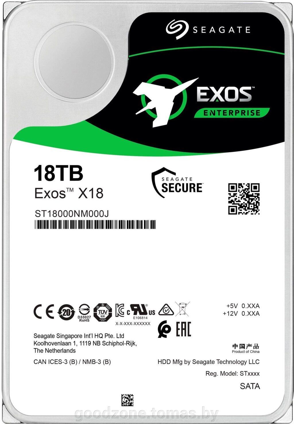 Жесткий диск Seagate Exos X18 18TB ST18000NM000J от компании Интернет-магазин «Goodzone. by» - фото 1