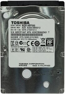 Жесткий диск toshiba MQ01ABF 500GB (MQ01ABF050)