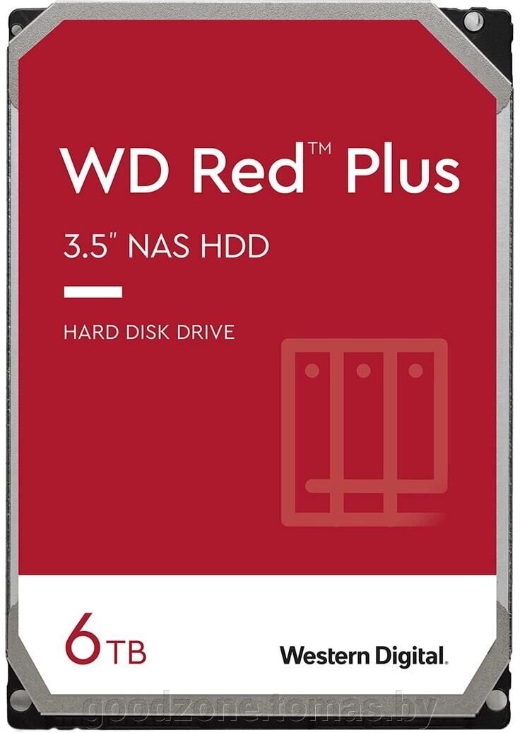Жесткий диск WD Red Plus 6TB WD60EFPX от компании Интернет-магазин «Goodzone. by» - фото 1