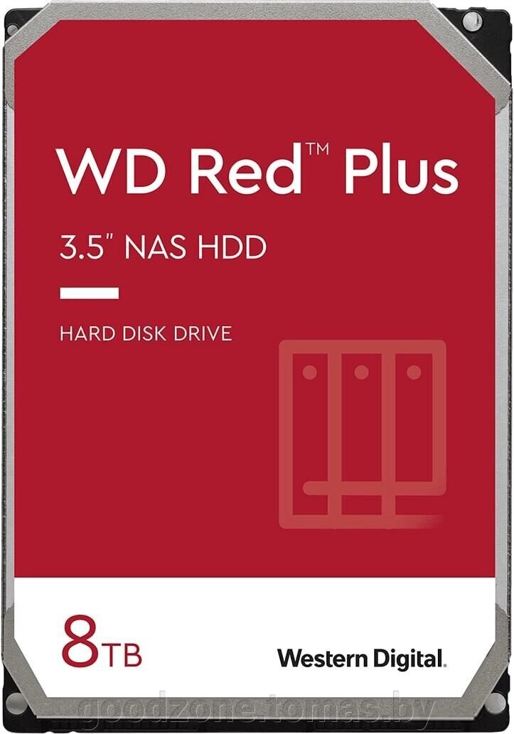 Жесткий диск WD Red Plus 8TB WD80EFZZ от компании Интернет-магазин «Goodzone. by» - фото 1
