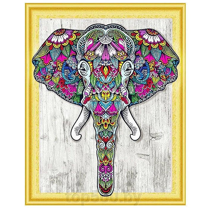 Алмазная мозаика (живопись) "Darvish" 40*50см  Слон от компании TOP500 - фото 1