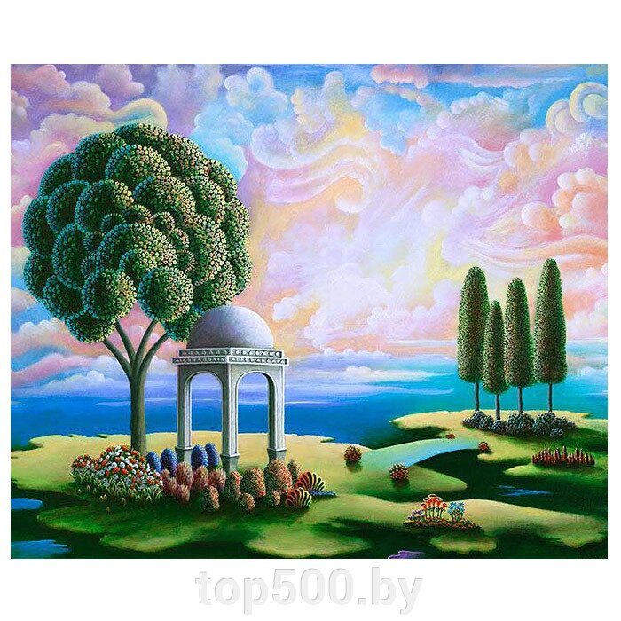 Алмазная живопись "Darvish" 40*50см "Ротонда под деревом" от компании TOP500 - фото 1