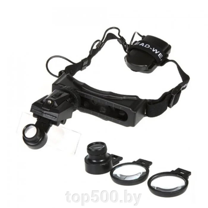 Бинокуляр Лупа-очки с подсветкой MG 9892-D от компании TOP500 - фото 1