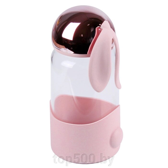 Бутылка для воды 340мл "Зайка" цвет ассорти (4вида) от компании TOP500 - фото 1