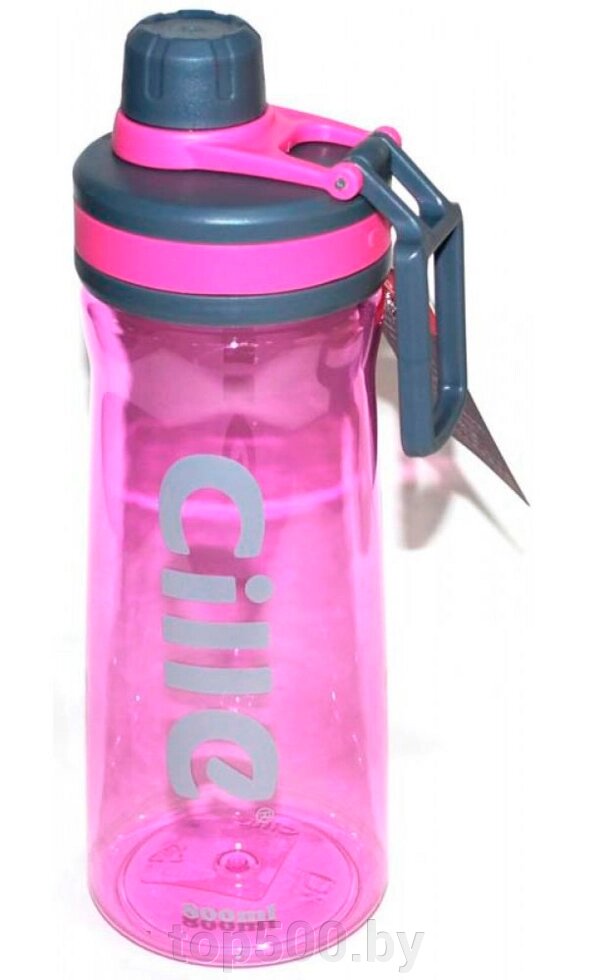 Бутылка-шейкер спортивный 800 мл, XL-1610 розовый от компании TOP500 - фото 1