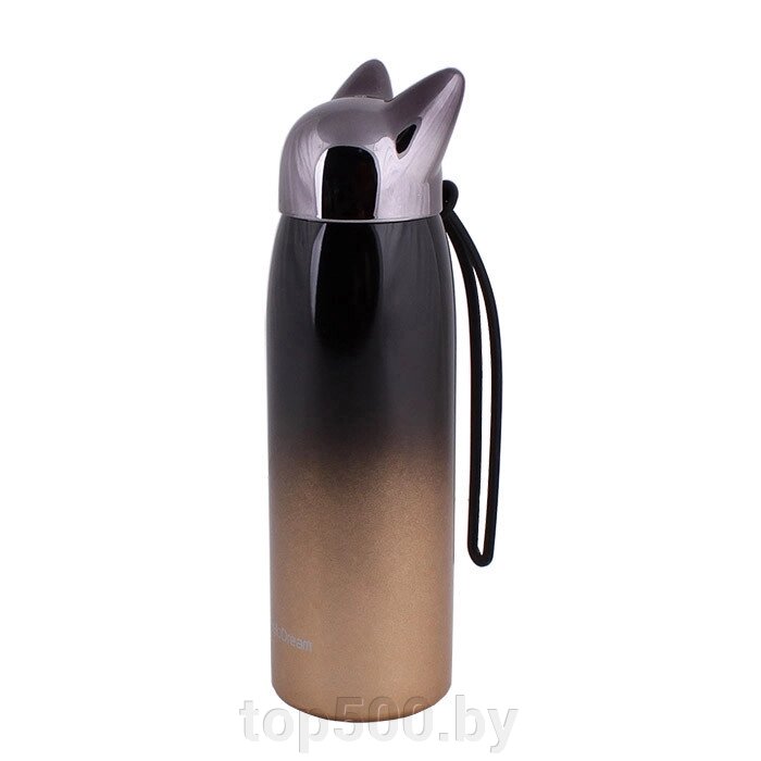 Бутылка (термос) для воды 300мл "Кошка" цвет ассорти от компании TOP500 - фото 1