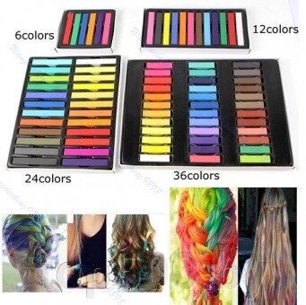 Цветные мелки для волос (6 цветов,12 цветов, 24 цвета,36 цветов) от компании TOP500 - фото 1