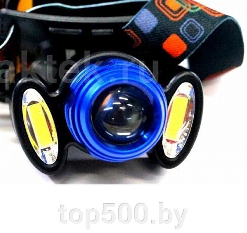 Фонарь многофункциональный для велосипеда/налобный Огонь HZ-689 (( USB зарядка )) от компании TOP500 - фото 1