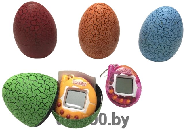 Игрушка тамагочи в яйце. Электронная игрушка тамагочи. Игрушки 90-ых от компании TOP500 - фото 1