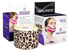 Кинезио тейп BB FACE TAPE для лица (Корея) 5 см х 5 м леопардовый