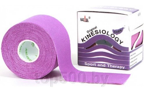 Кинезио тейп Kinesiology Tape Фиолетовый, 5 см  5 м от компании TOP500 - фото 1