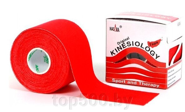 Кинезио тейп Kinesiology Tape (Китай) упаковка 5 м Красный от компании TOP500 - фото 1