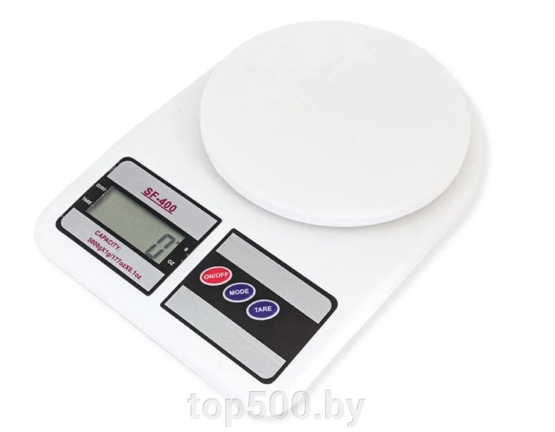 Кухонные весы с дисплеем SiPL 5кг SF-400 от компании TOP500 - фото 1