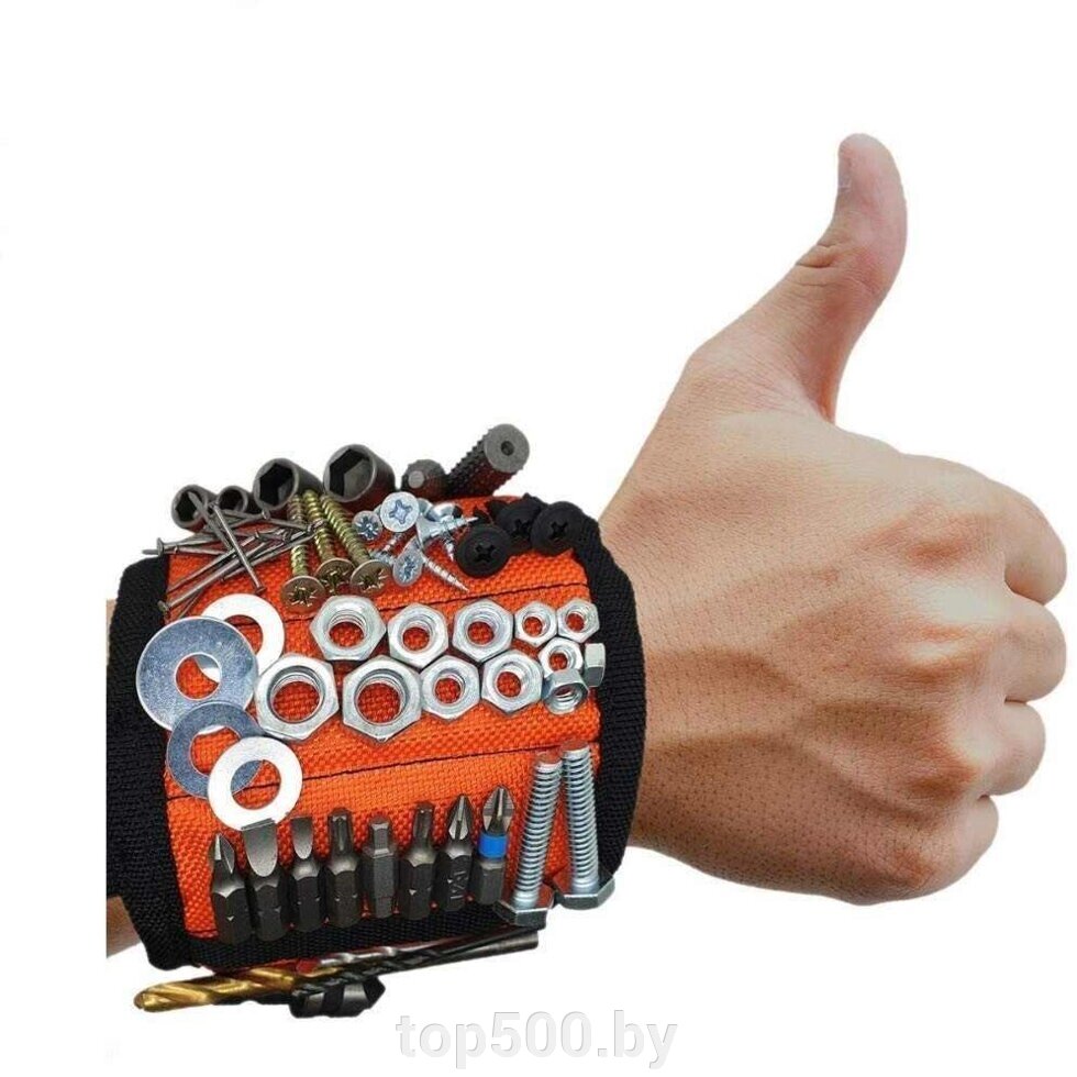 Магнитная манжета,( браслет на руку для крепежа с магнитной вставкой MagnoGrip) от компании TOP500 - фото 1
