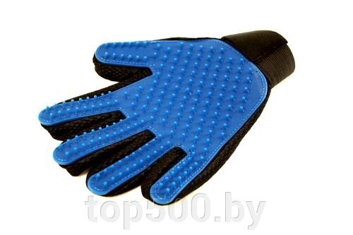 Массажная перчатка - щетка для вычесывания животных True Touch от компании TOP500 - фото 1