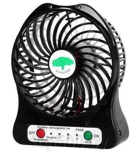 Мини вентилятор USB Fashion Mini Fan Черный от компании TOP500 - фото 1