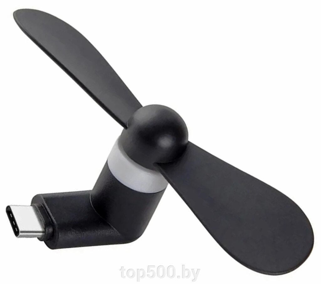 Мини вентилятор в разъём USB-C  черный SIPL от компании TOP500 - фото 1