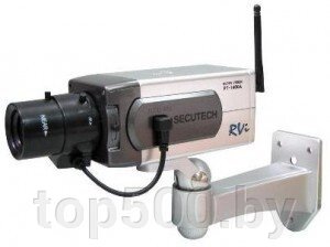 Муляж камеры видеонаблюдения, поворотная с датчиком движения с мигающим красным светодиодом от компании TOP500 - фото 1