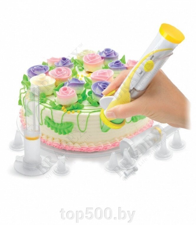 Набор для декорации торта с электрической ручкой «КОНДИТЕР ПЛЮС» от компании TOP500 - фото 1