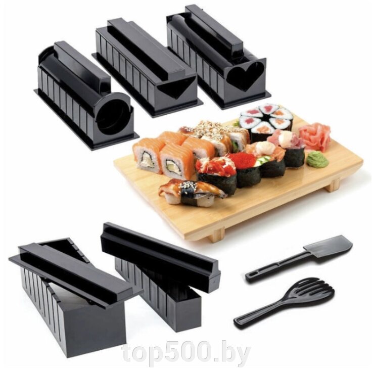 Набор для приготовления роллов, набор для суши, все для роллов "Мидори" от компании TOP500 - фото 1