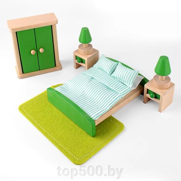 Набор мебели деревянной "Спальня" от компании TOP500 - фото 1