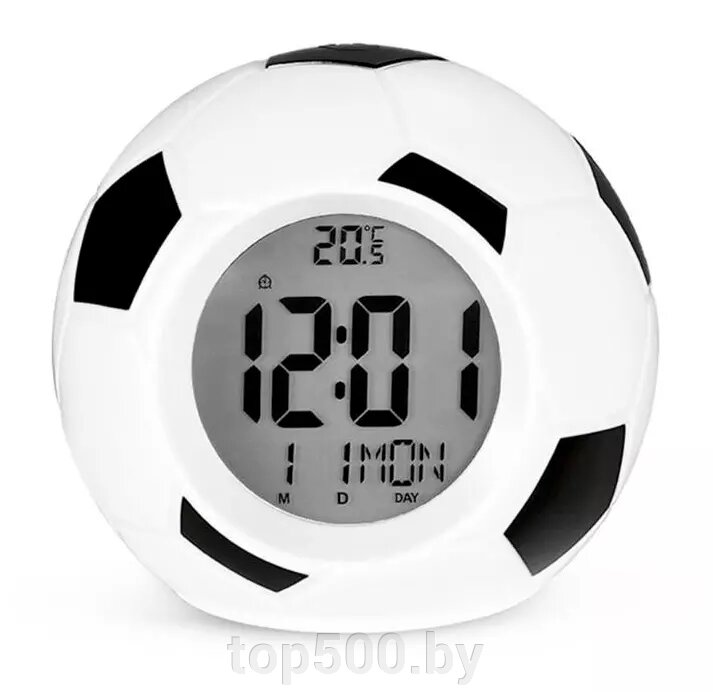 Настольные говорящие часы Футбольный мяч Atima AT-609TR от компании TOP500 - фото 1