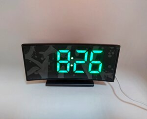Настольные светодиодные часы DS-3621L зеленый