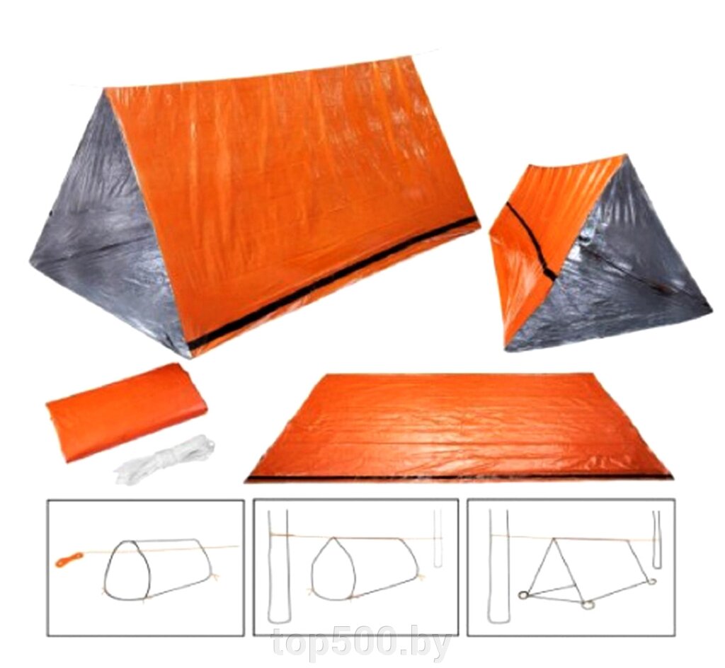 Палатка термоодеяло  SIPL (оранжевая) от компании TOP500 - фото 1