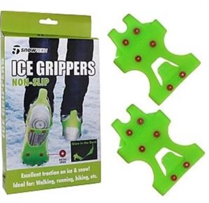 Ледоступы для обуви Ice Grippers . Антискользящие накладки на обувь. 6 шипов L (41-45)