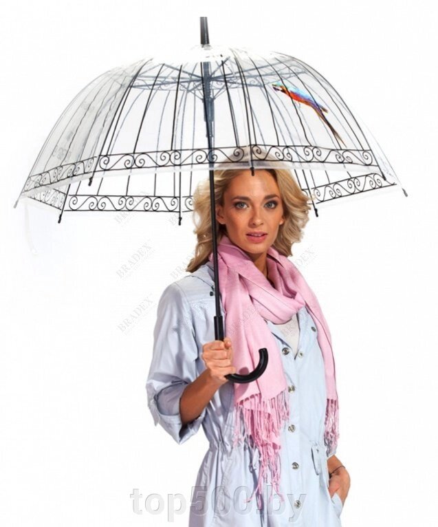 Зонт-трость «пташка в клетке» - преимущества