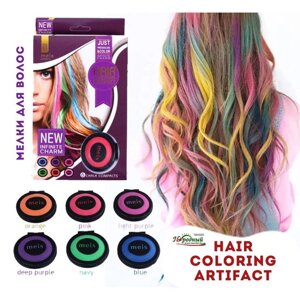 Мелки для волос Hair Coloring Artifact 6 цветов