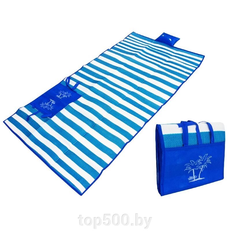 Коврик пляжный с надувной подушкой - доставка
