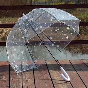 Зонт-трость прозрачный «Звездный купол»