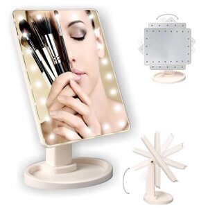 Зеркало настольное для макияжа с подсветкой (с USB подзарядкой)