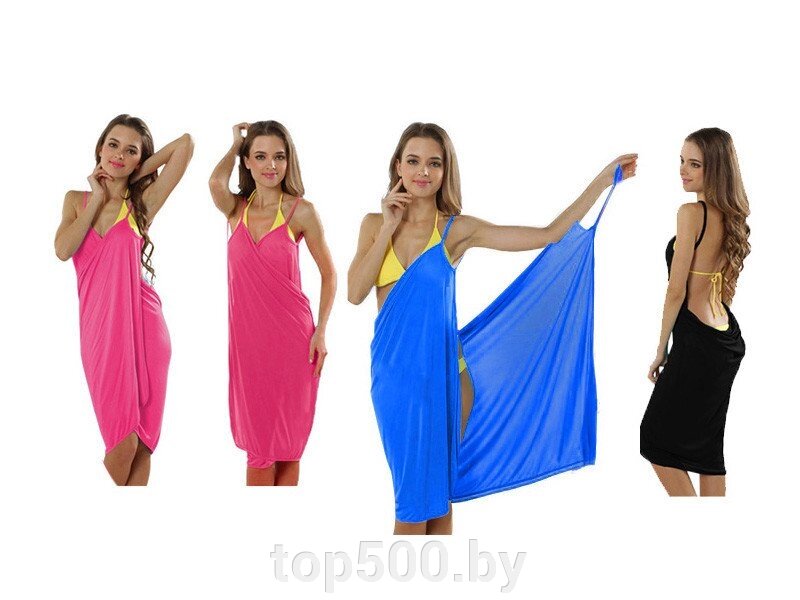 Пляжное платье-полотенце 2в1  bq29 - опт
