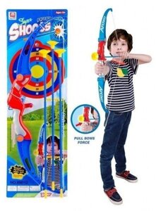Детский лук со стрелами и мишенью