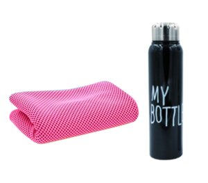 Охлаждающее полотенце Chill Mate Instant Cooling Towel + Термос My Bottle