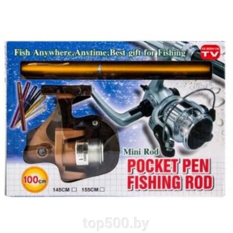 Складная удочка с катушкой Pocket Pen Fishing Rod - фото