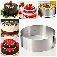 Раздвижное кольцо для торта Scalable cake mould (d 16-30см)