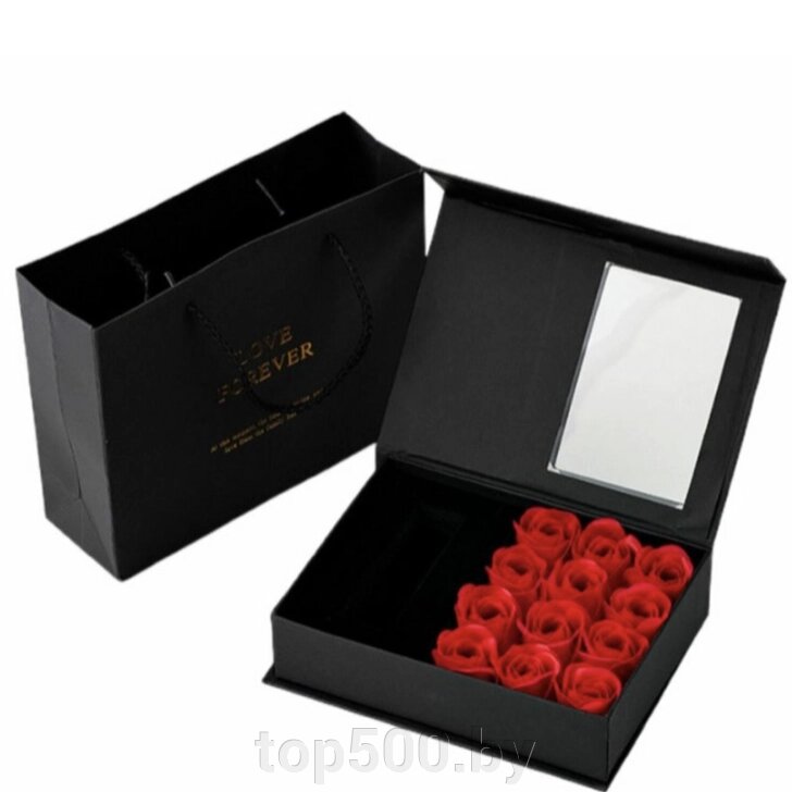 Подарочная шкатулка с мыльными розами от компании TOP500 - фото 1