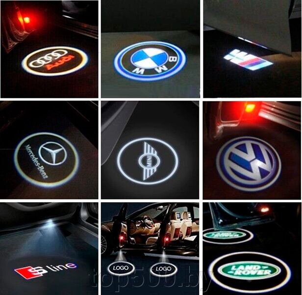 Подсветка логотип в машину GHOST SHADOW LIGHT Volkswagen от компании TOP500 - фото 1