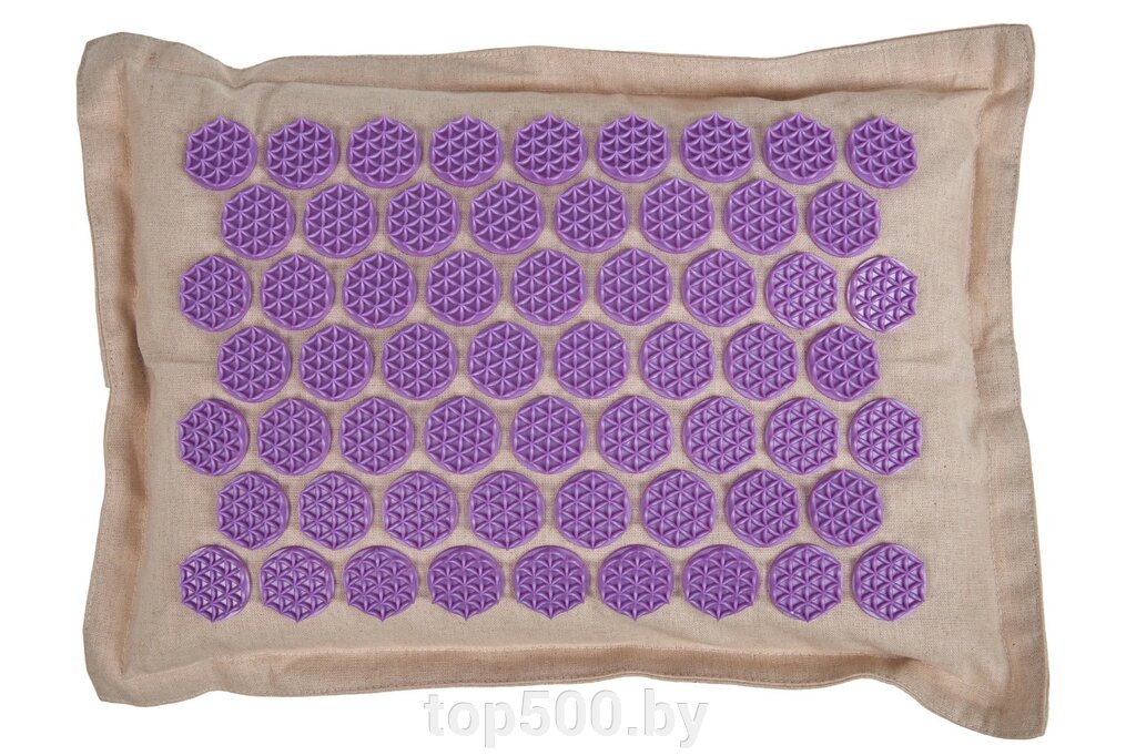 Подушка акупунктурная «НИРВАНА» с наполнителем из гречневой лузги, фиолетовый от компании TOP500 - фото 1